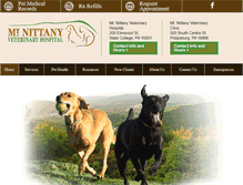 Tablet Screenshot of mtnittanyvet.com